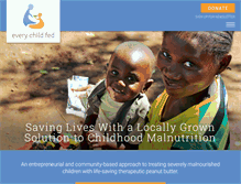 Tablet Screenshot of everychildfed.org